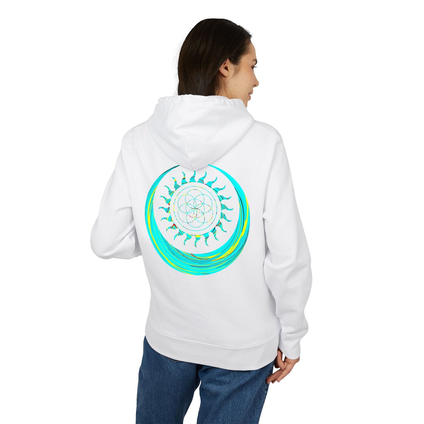 Vibrant Art Hooded Sweatshirt for Free Spirits, Cozy Hoodie, Graphic Sweatshirt, Summer Vibes, Beach Lover Gift, Unisex Pullover
