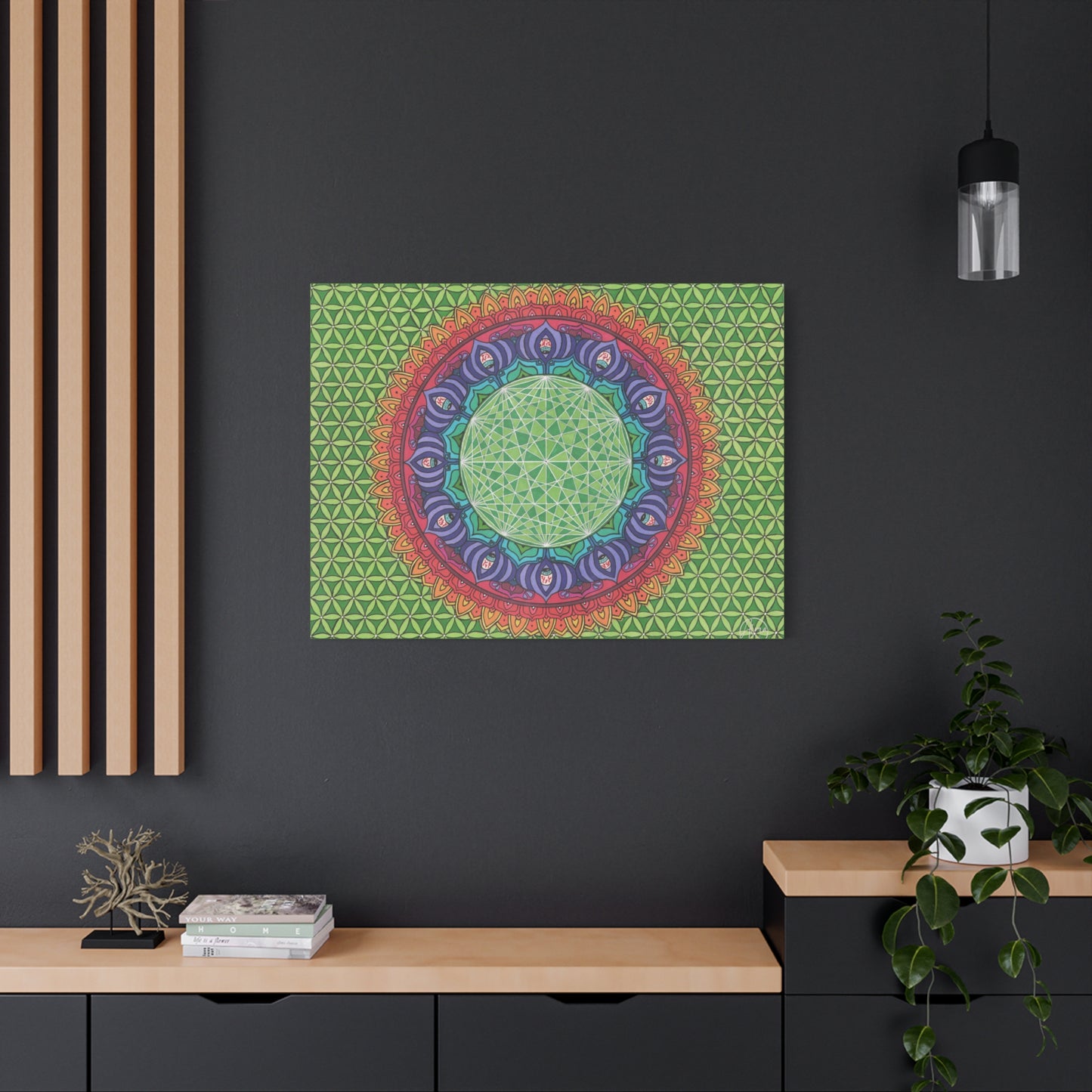 “Be Here Now” Canvas Art by Alma Later Art