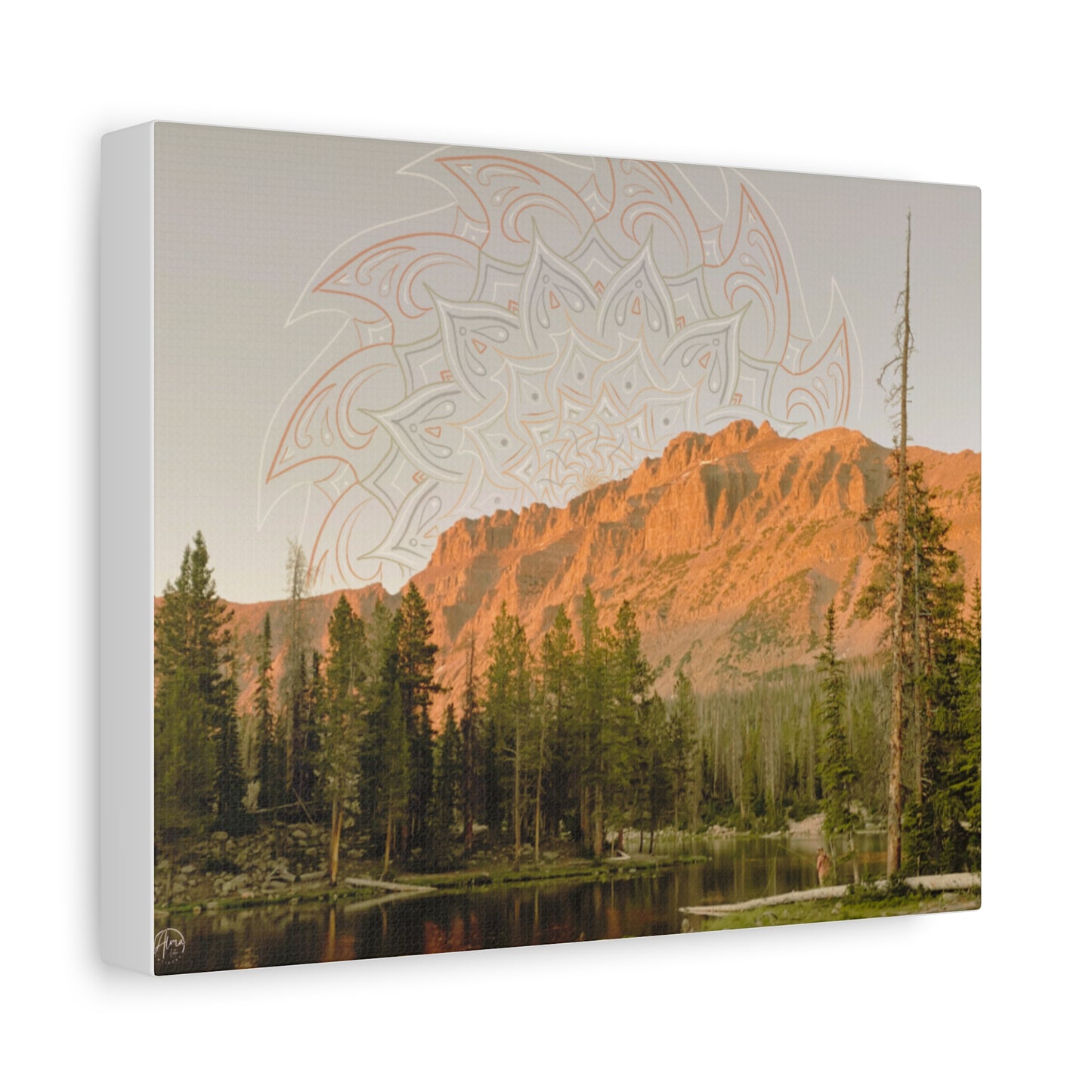 Canvas Art Print - Fishing for Miracles, Psychedelic Nature Art