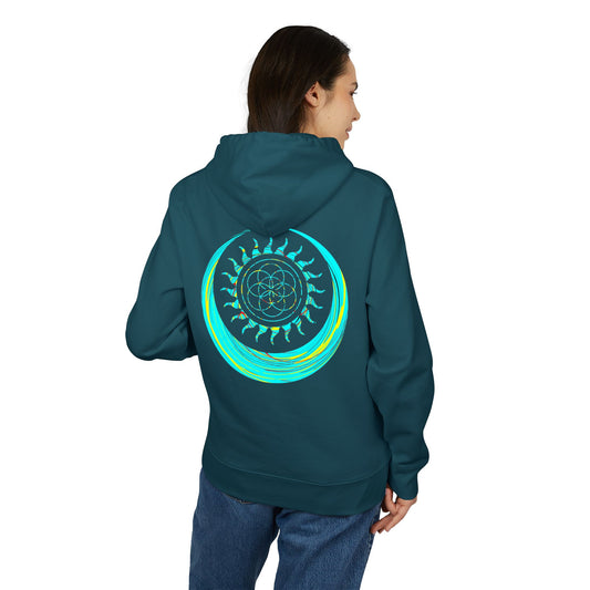 Vibrant Art Hooded Sweatshirt for Free Spirits, Cozy Hoodie, Graphic Sweatshirt, Summer Vibes, Beach Lover Gift, Unisex Pullover